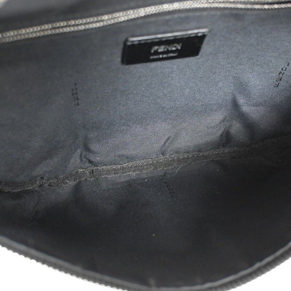 Auth FENDI Logo Zucca Diagonal Belt Shoulder Bag PVC Leather Brown - Picture 16 of 16